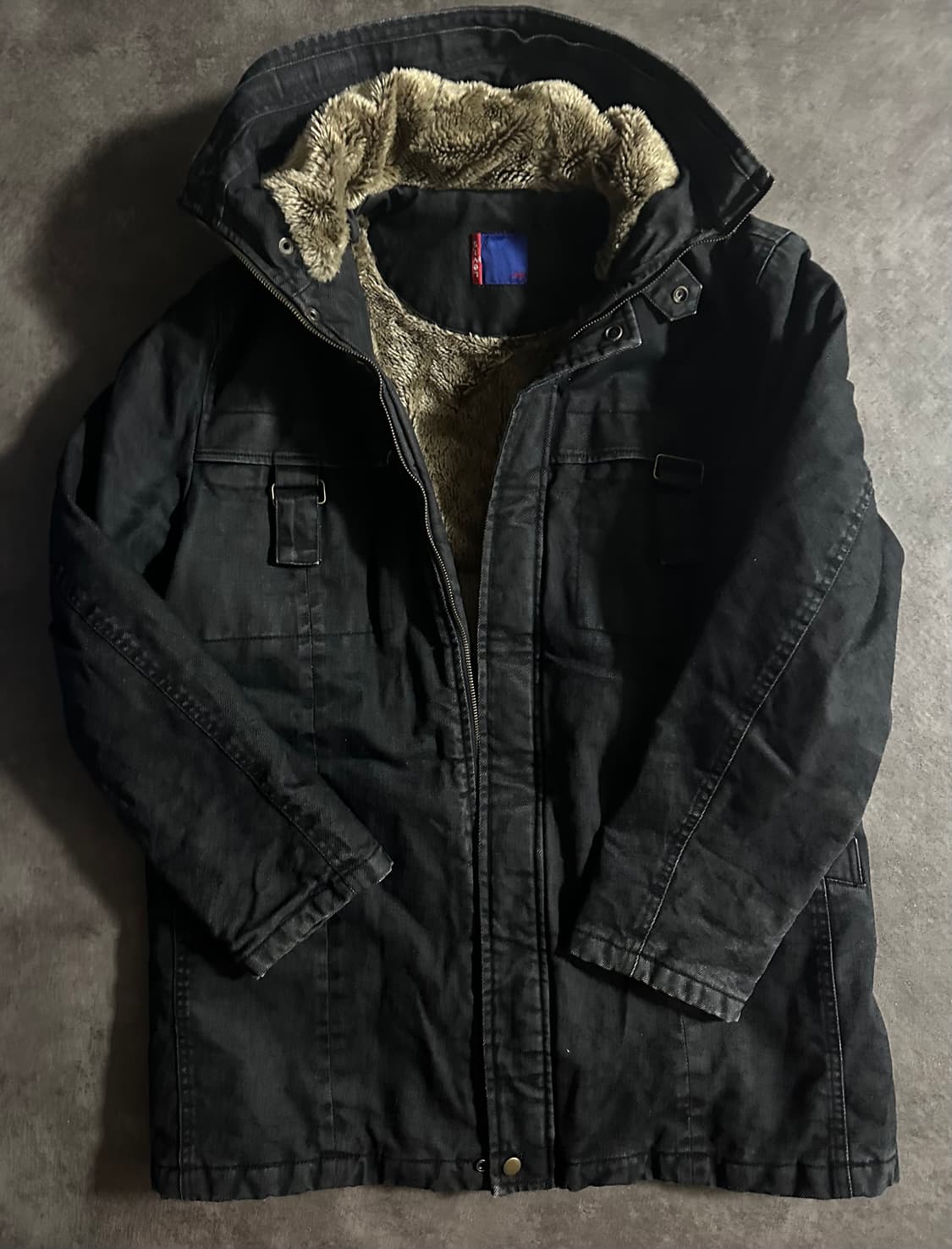 리바이스 블랙 퍼 안감 야상 점퍼 L 상품이미지1