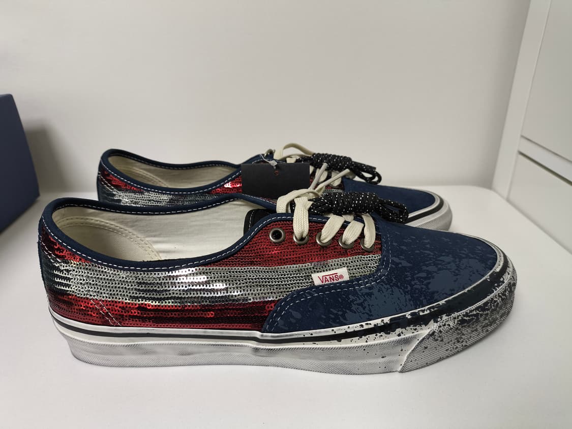 [290] 반스 LX 어센틱44 레드 네이비 상품이미지4