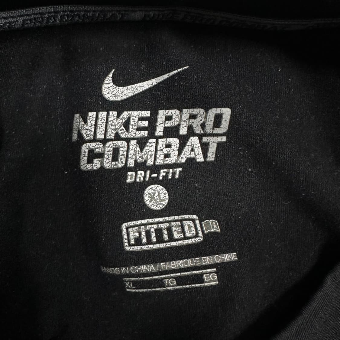 ✨ (만원 빈티지) 나이키 드라이핏 프로컴뱃 블랙 롱슬리브 상품이미지4