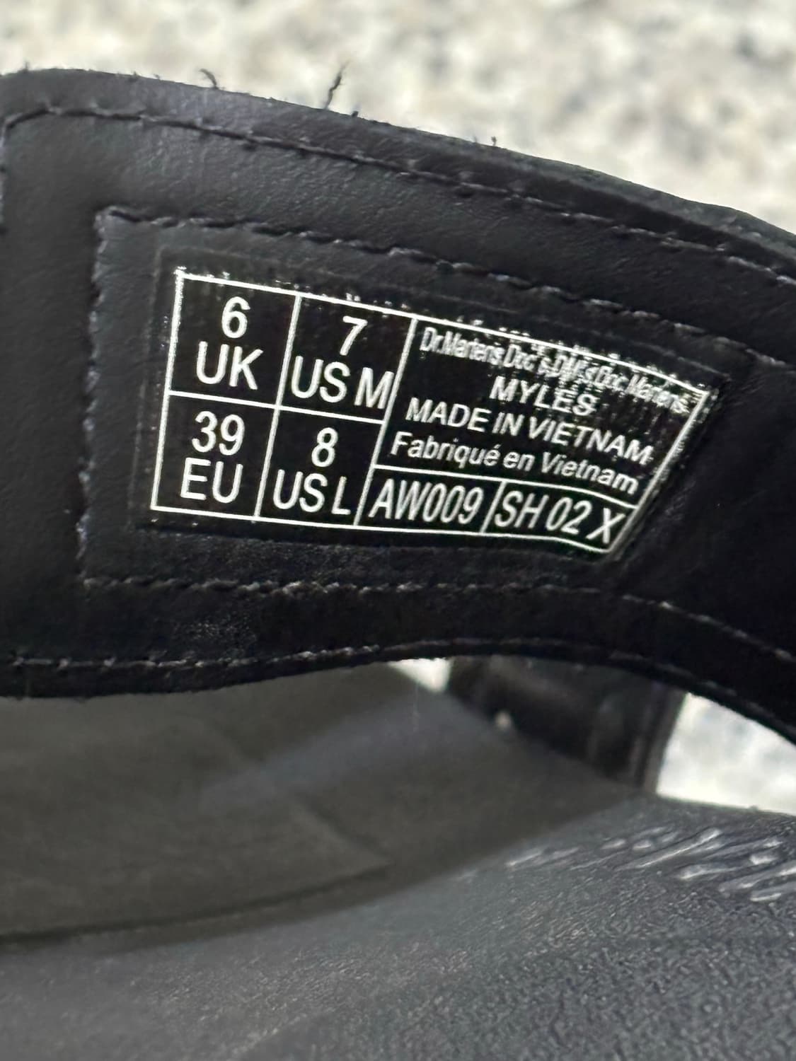 닥터마틴 마일즈 블랙(250) 상품이미지2