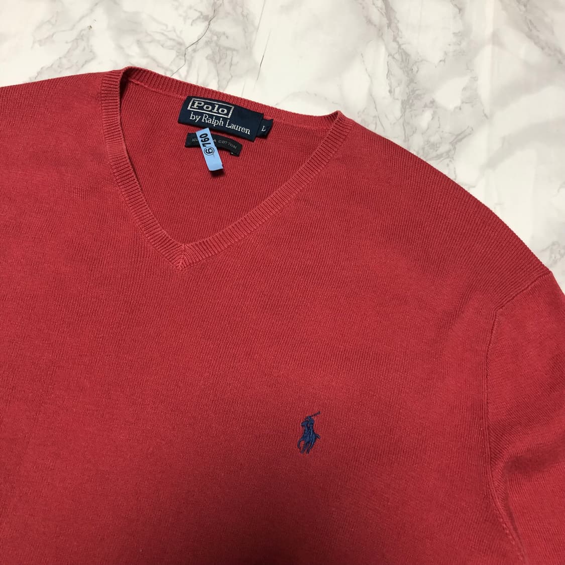 폴로 랄프로렌 브이넥 니트 깔끔 남성용 상품이미지2