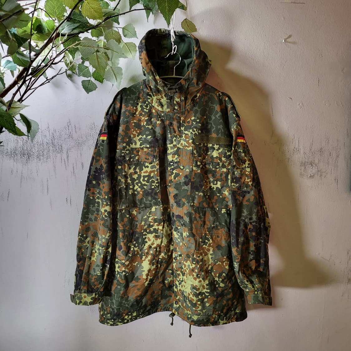 90s 독일군 빈티지 플랙탄 야상 파카 자켓 상품이미지1