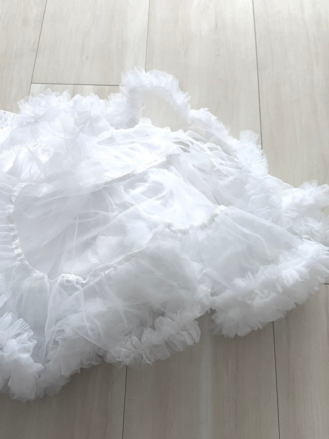 White Balletcore Tutu Mini Skirt 상품이미지4