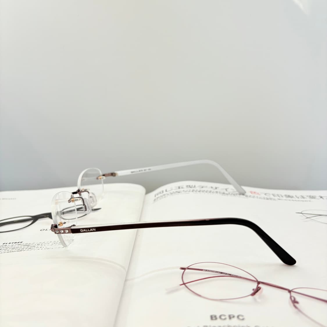 GALLAN 겔랑 브라운 무테 빈티지안경 상품이미지3