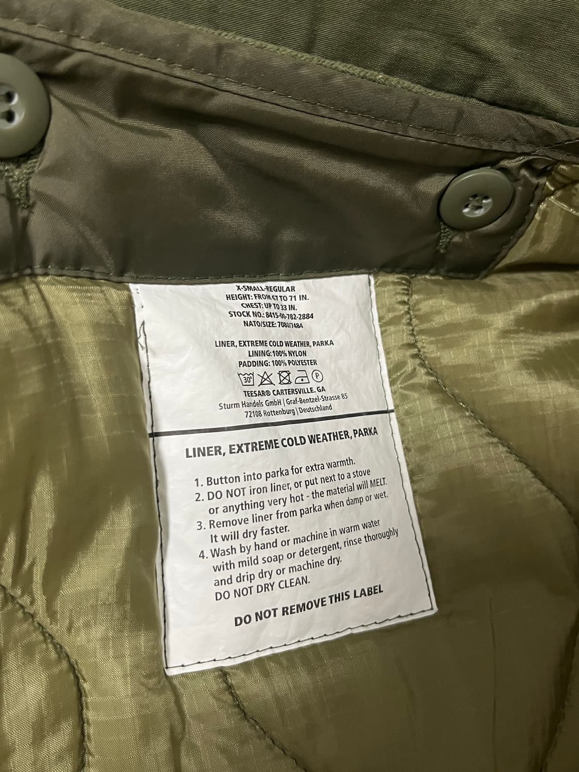 밀텍 m65 xs 상품이미지5