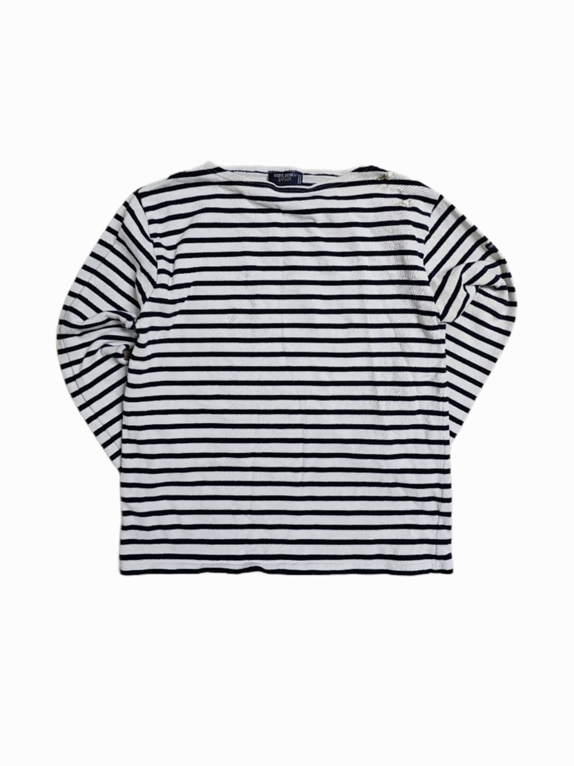 [M] 세인트 제임스 라틀리에 스트라이프 보트넥 티셔츠 상품이미지1