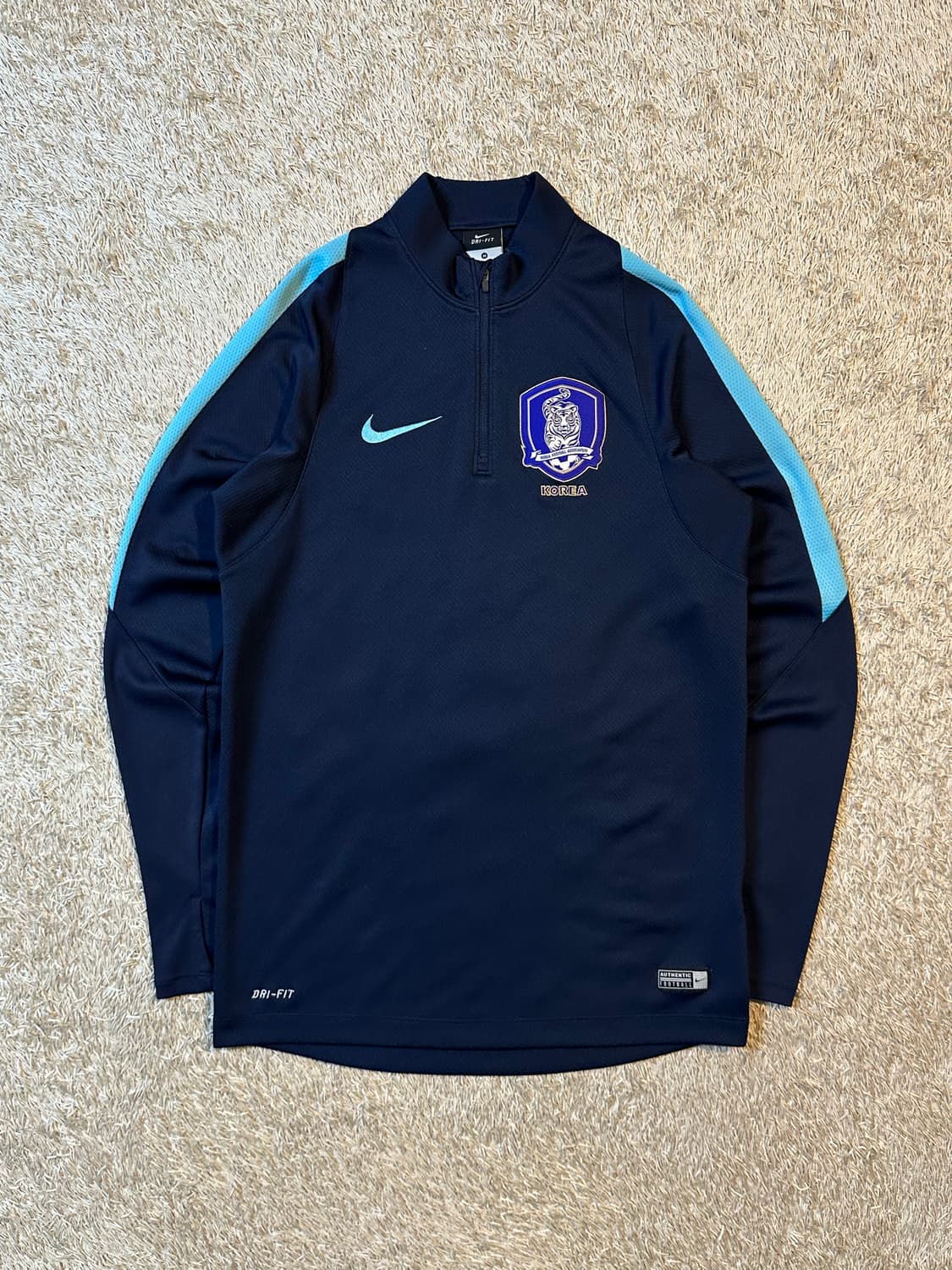 나이키 대한민국 국대 16-18 드릴탑 반집업 긴팔 네이비 상품이미지1