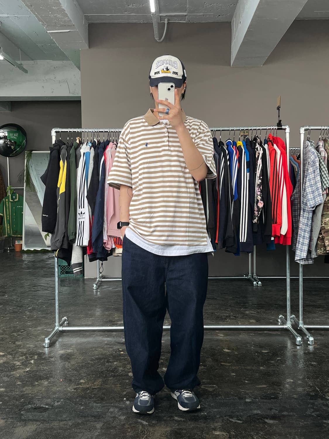 폴로 랄프로렌 스트라이프 카라 반팔 티셔츠  상품이미지2