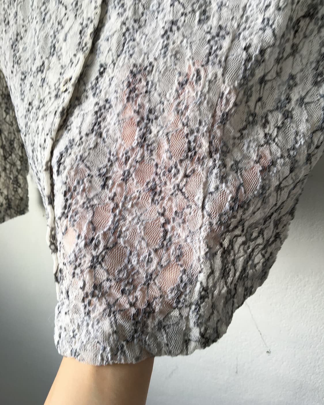 Lace mesh shirt 상품이미지4