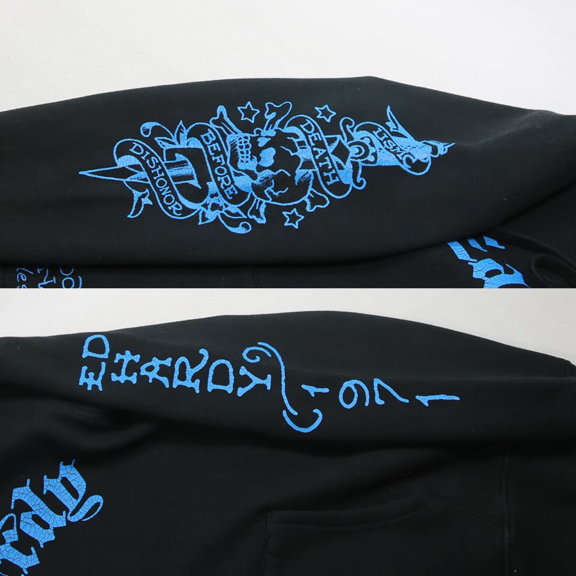 (착용컷) Ed Hardy 프린팅 스웻 후드 집업 (남성용 100) 상품이미지7