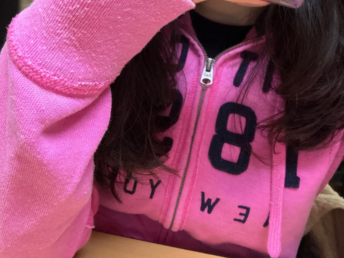 아베크롬비 핑크 후드집업 S 상품이미지2