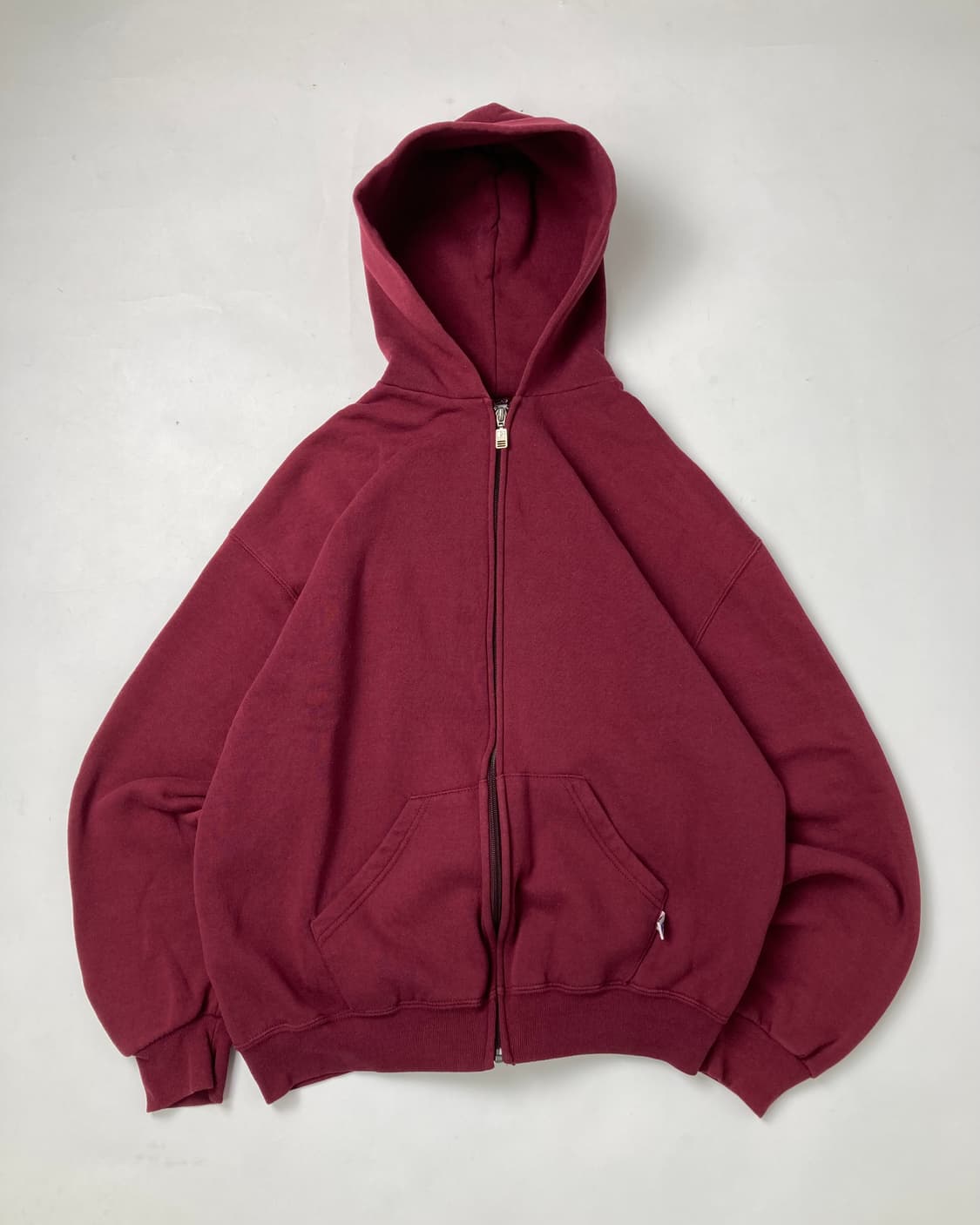 90s Russell Zip Up Hoodie (burgundy) 상품이미지1