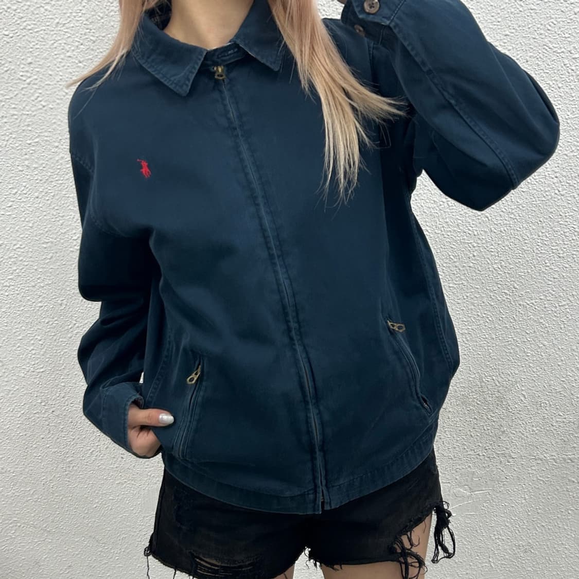 폴로 랄프로렌 레드포니 네이비 코튼 자켓 XL 상품이미지1