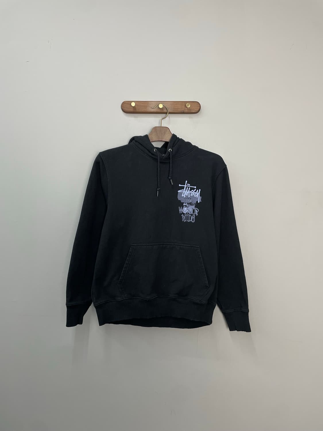 스투시 루인스 블랙 후드티 H1927 상품이미지3