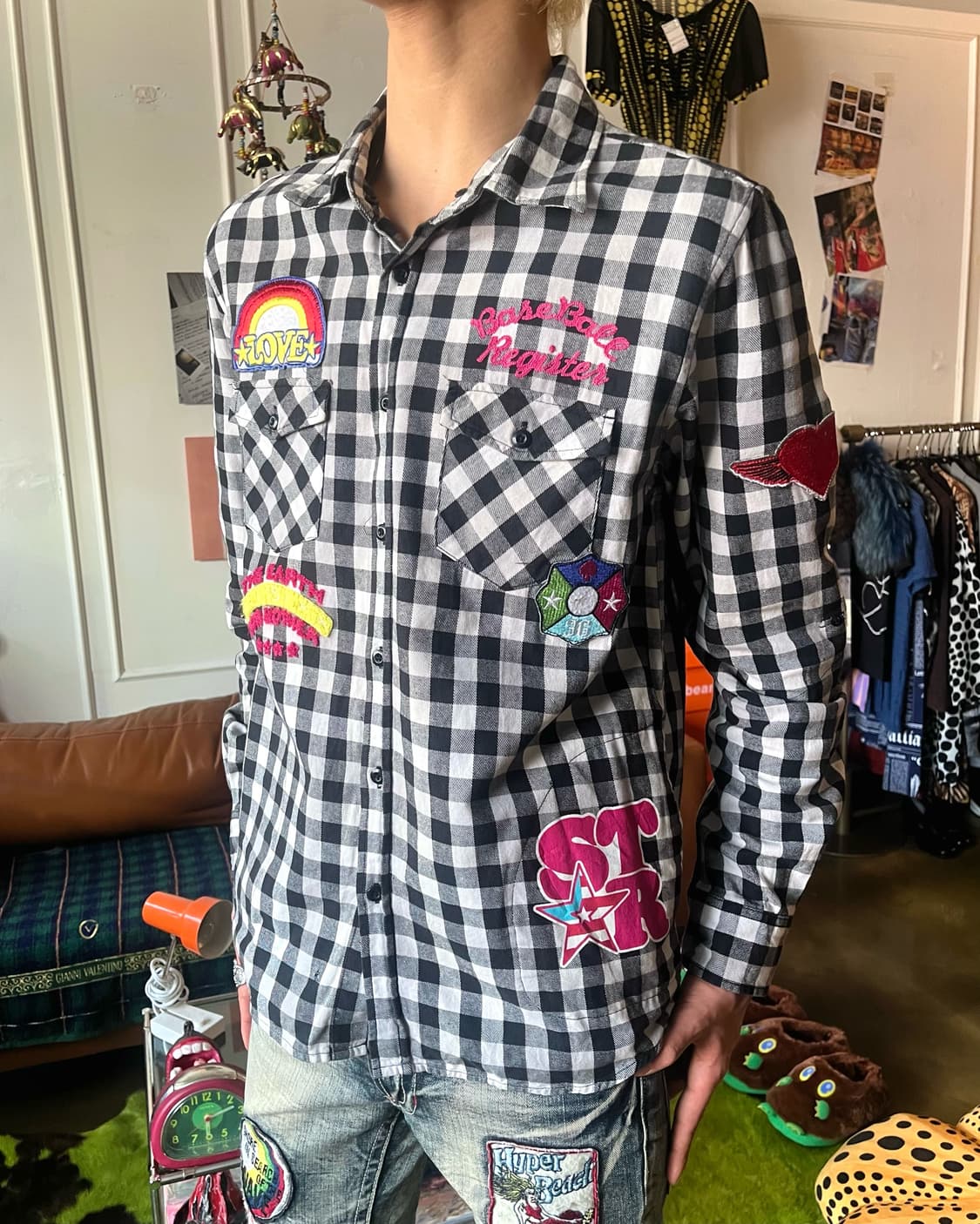 Sorridere Japan Multi Patch Check Shirt 상품이미지2