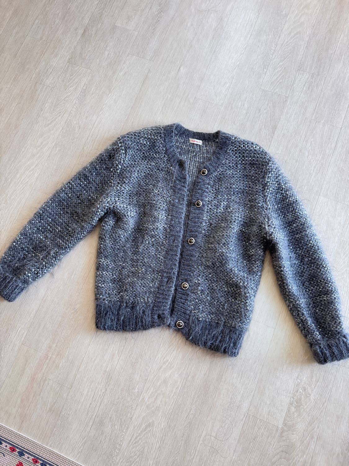 울 부클 퐁실 가디건 상품이미지4