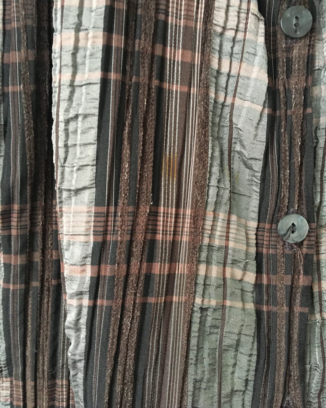 Check pattern pleats blouse 상품이미지5