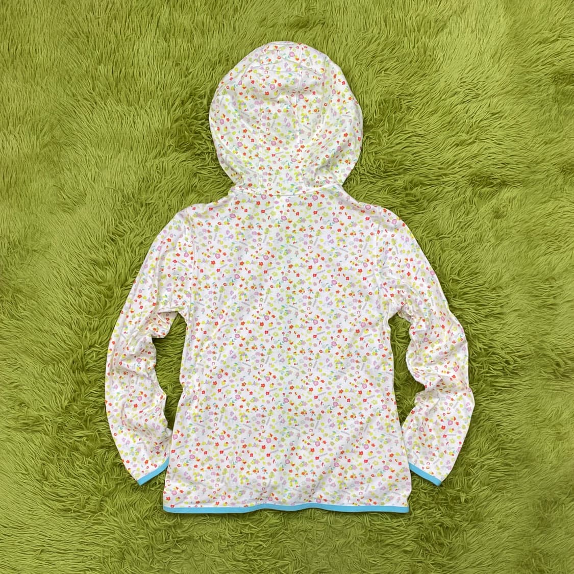 아디다스 플라워 프린팅 풀 집 후드 스웻 자켓 상품이미지4