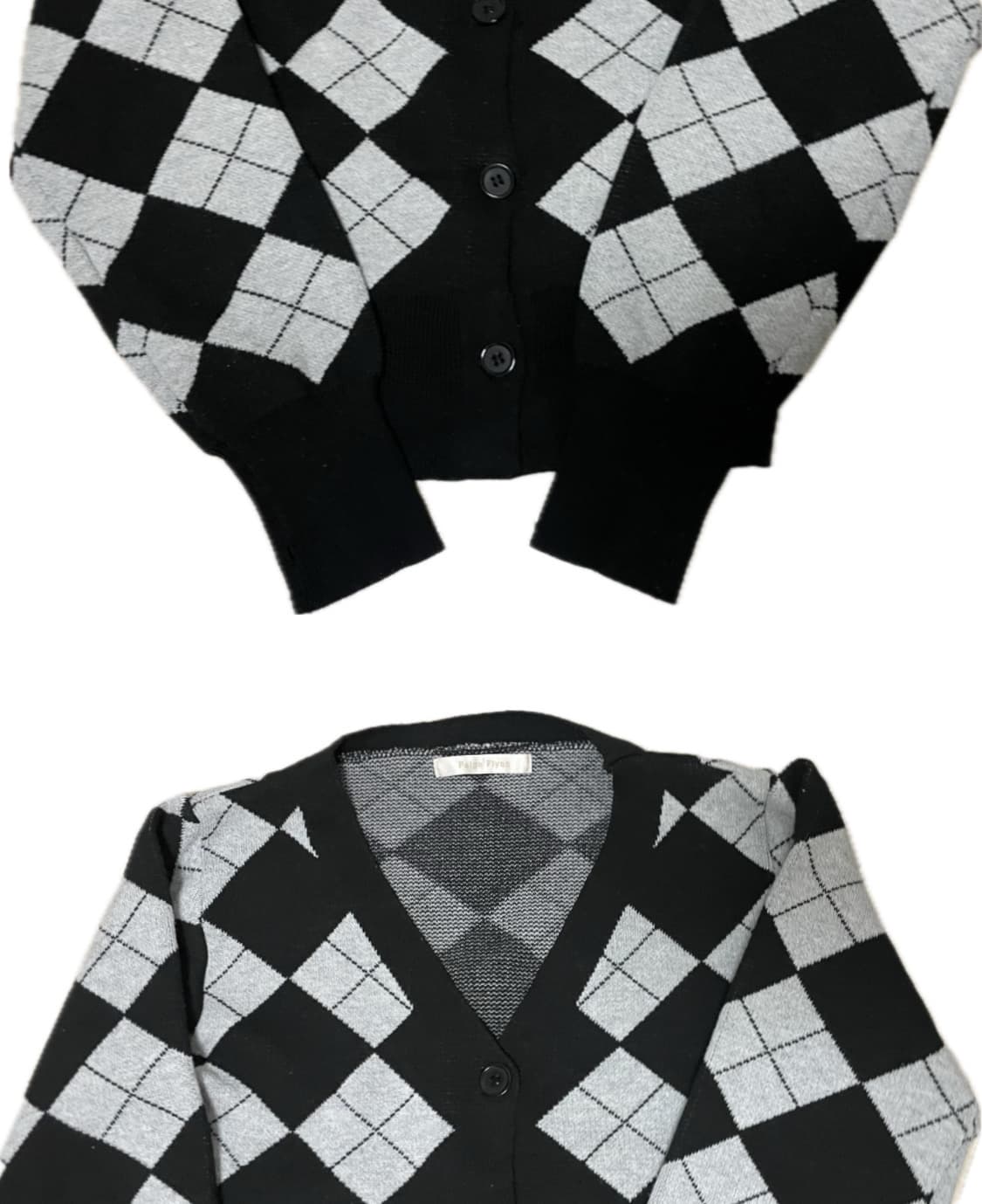 Paige Flynn 아가일 가디건 상품이미지2