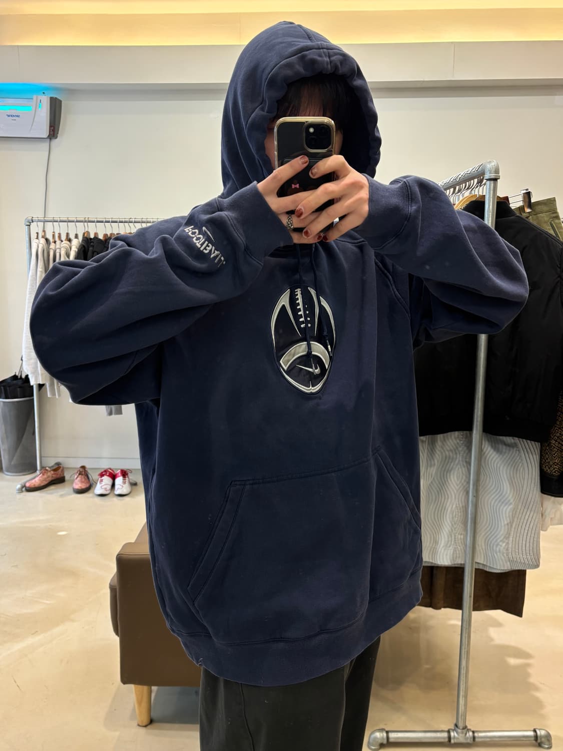 00s 나이키 풋볼 후드티  상품이미지4