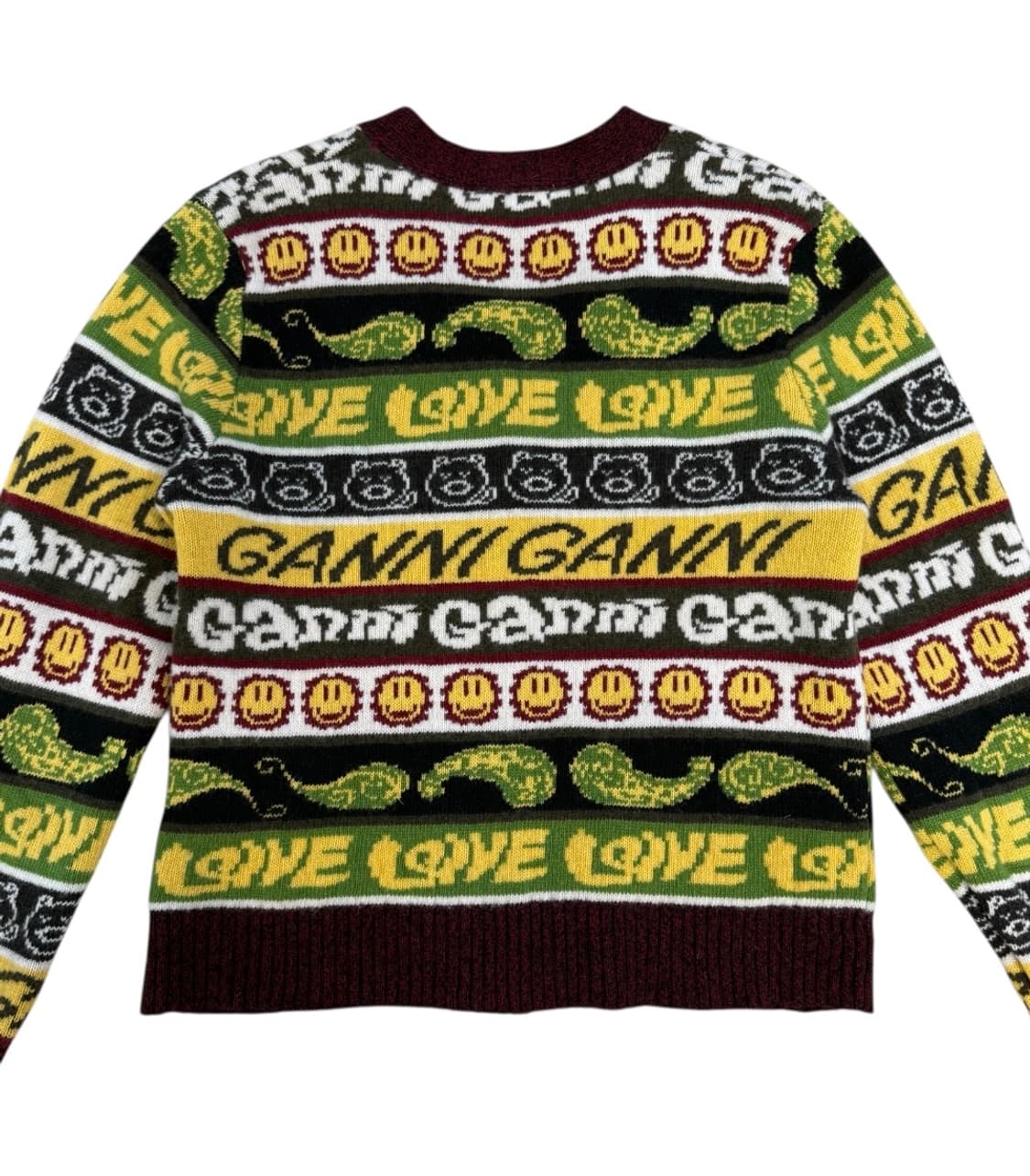 가니 리사이클 울 스마일리 가디건 상품이미지4