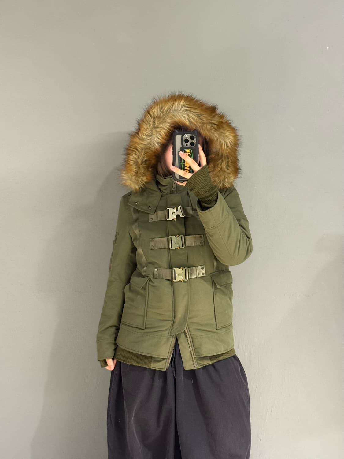 Sly buckle detail fur hood padding 상품이미지4