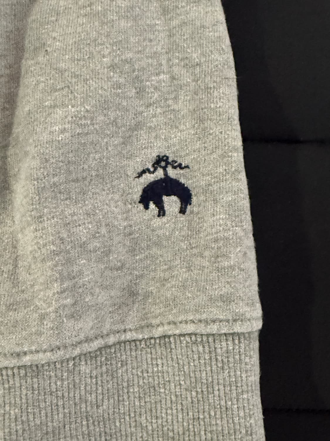 브룩스 브라더스 프렌치 테리 로고 크루넥 스웻셔츠 그레이 상품이미지3