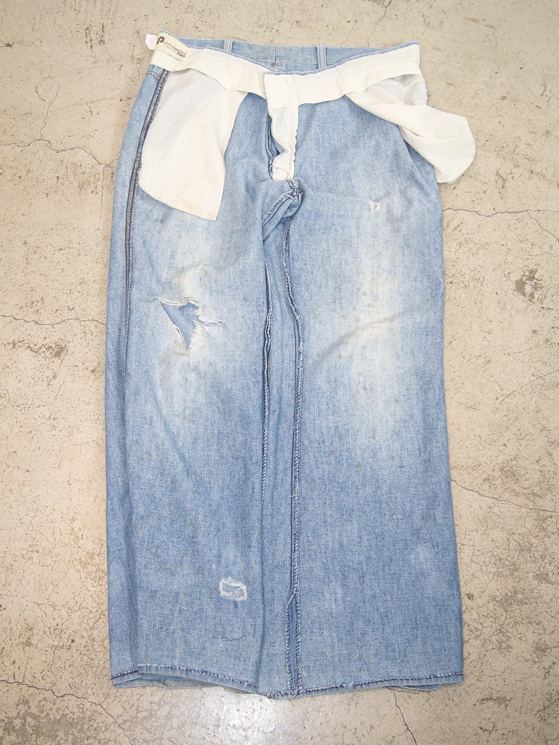 70s Levis 더티 와이드 플레어핏 데님 팬츠 상품이미지7