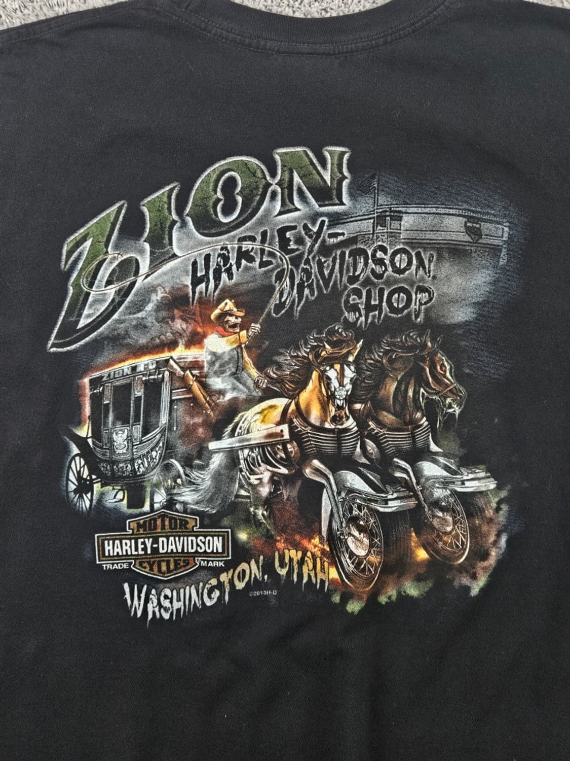 할리데이비슨 유타 워싱턴 자이온 반팔 티셔츠 ( XL ) / 11351 상품이미지10