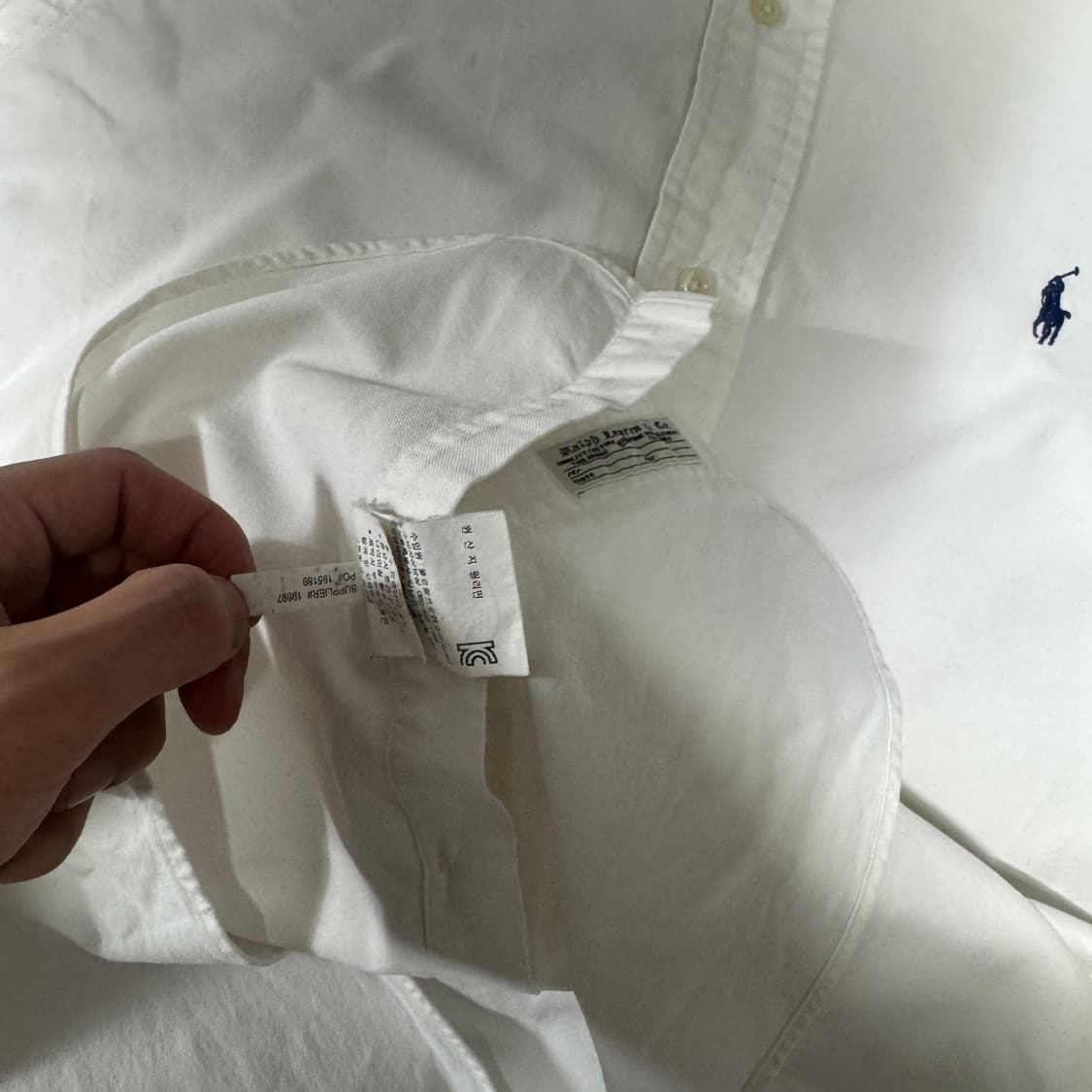 폴로랄프로렌 화이트셔츠 M사이즈 (희귀정품 상품이미지4