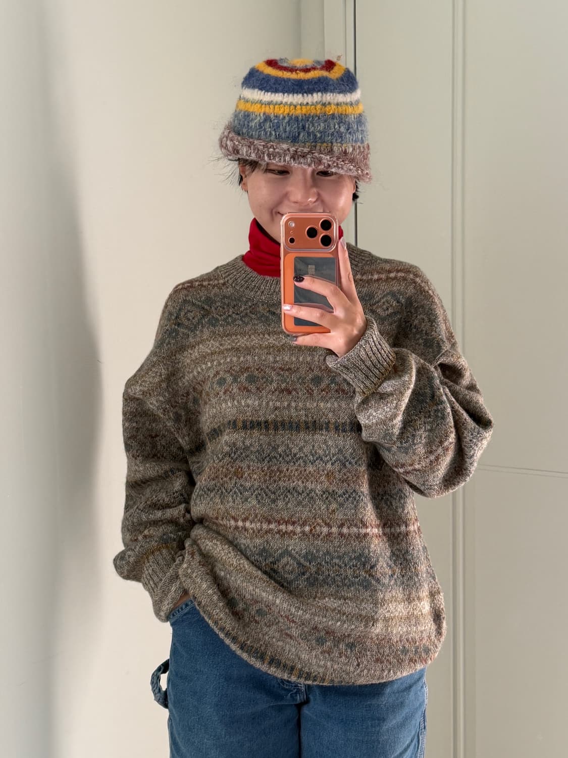 빈티지 노르딕 그레놀라코어 스웨터 상품이미지1