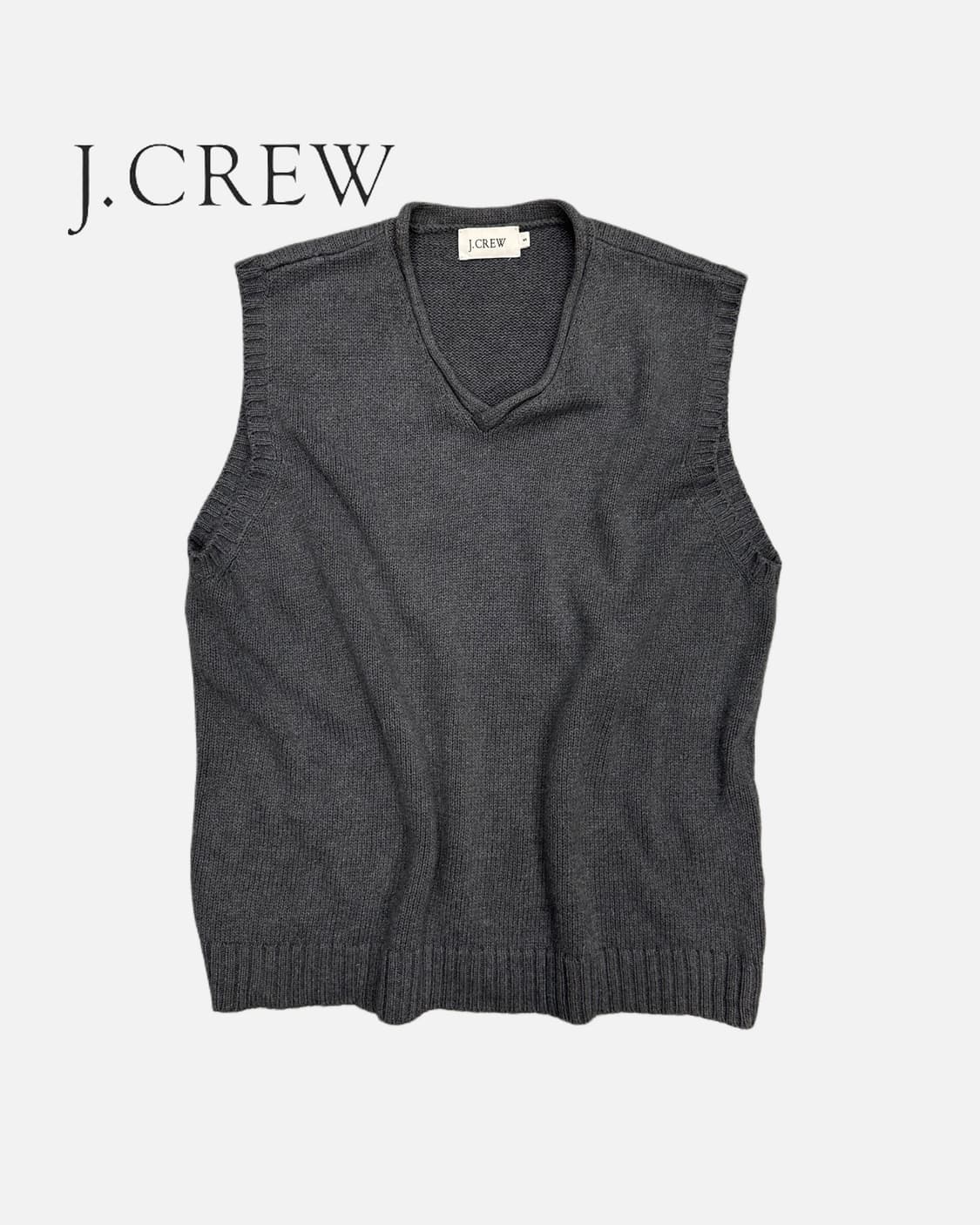 J.CREW grey v-neck knit vest 상품이미지1