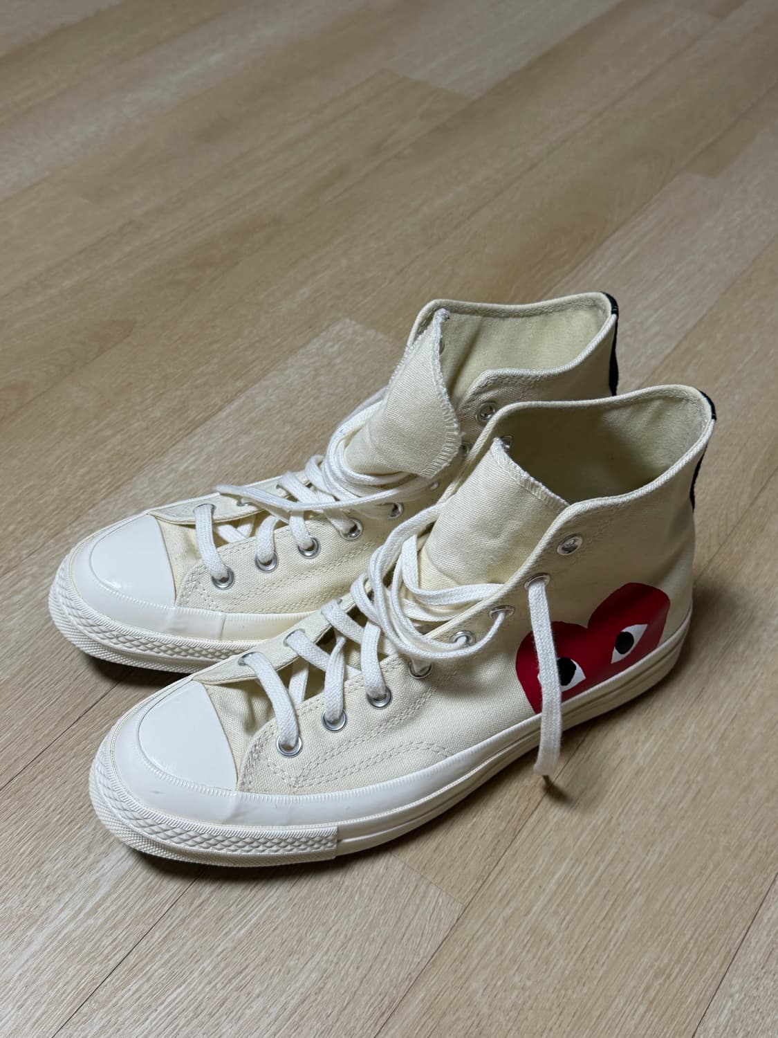 꼼데가르송 컨버스 하이 화이트 275 상품이미지1