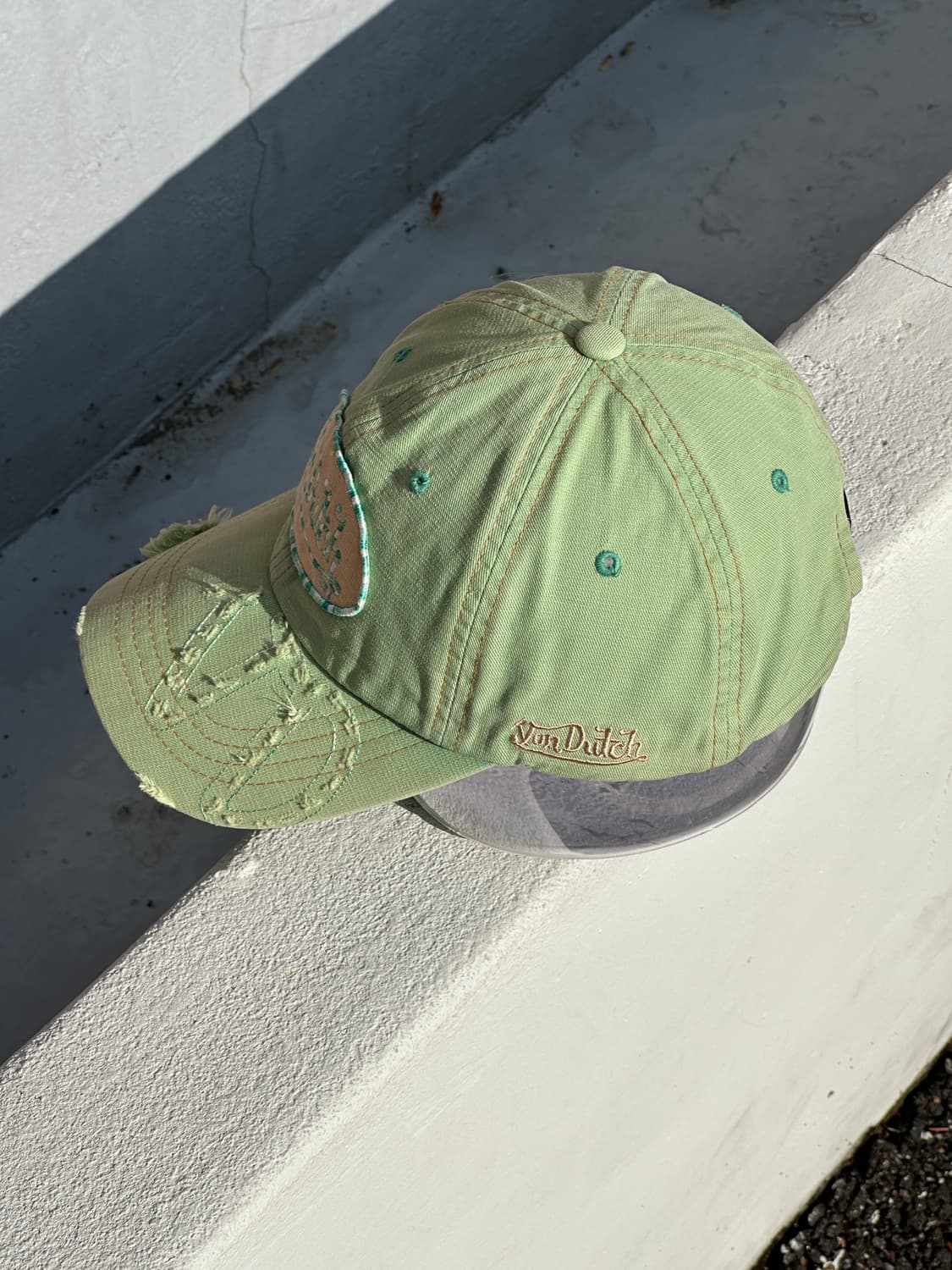 [M-L] 본더치 로고 디트로이트 연두색 볼캡 모자 상품이미지3