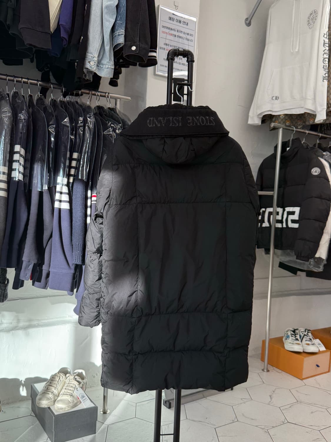 [S] 스톤아일랜드 크링클랩스 후드 롱 패딩 상품이미지2