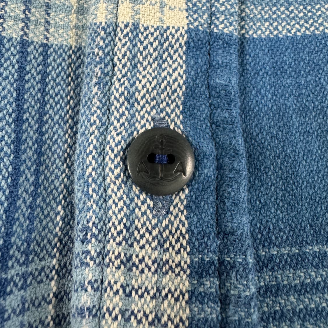 RRL 더블알엘 플레이드 블루 체크 셔츠 상품이미지5