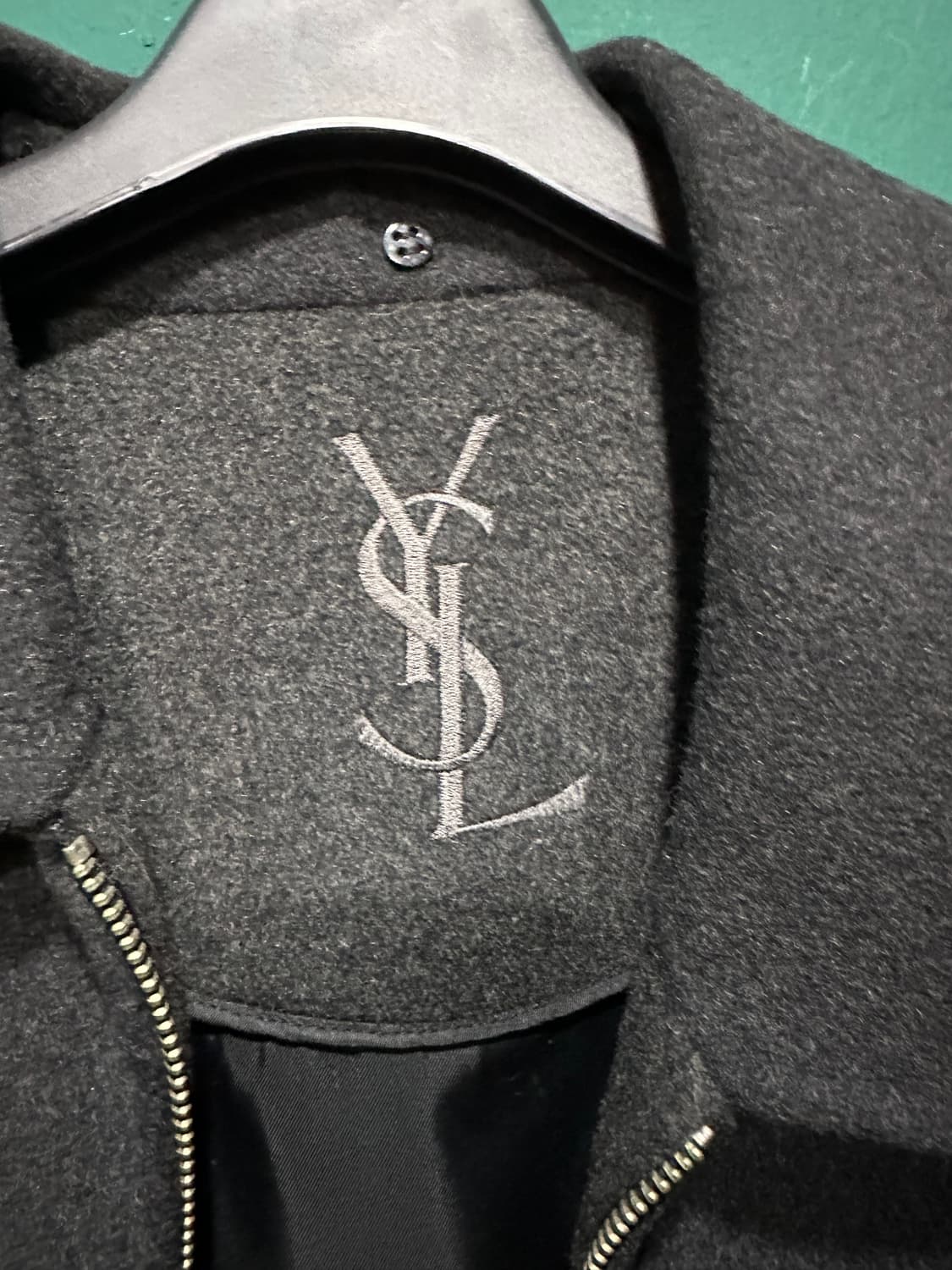 입생로랑 핸드메이드 모직 블루종자켓 105 상품이미지7