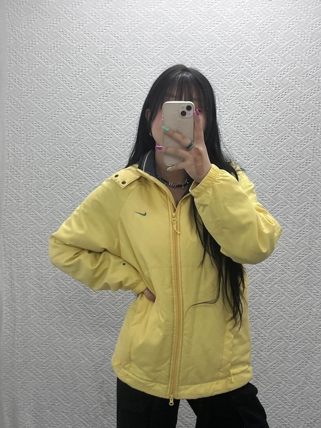 나이키 레트로 테니스 레몬옐로우 바람막이 자켓 90 C07374 상품이미지2