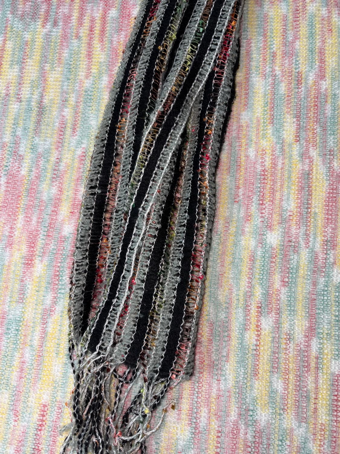 블랙 그레이 포인트 머플러 상품이미지6