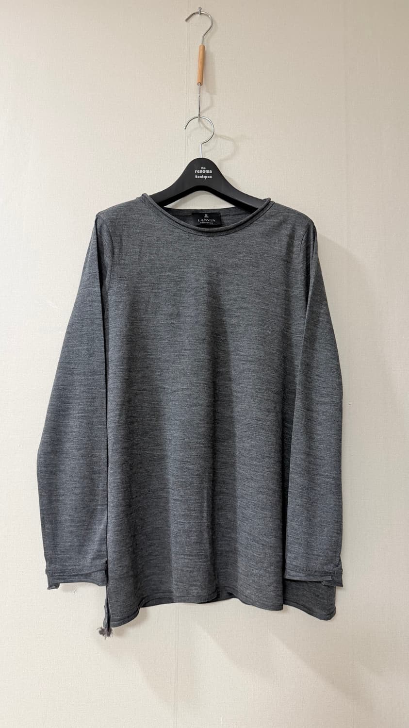 한섬 랑방 컬렉션 LANVIN 사선 슬릿 버튼 티셔츠M 구매가 38만 상품이미지1