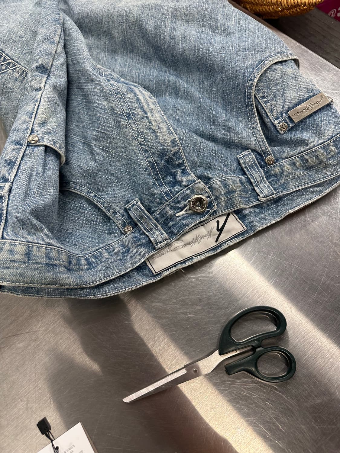Y2K Stitch Detail Denim Vest  상품이미지7
