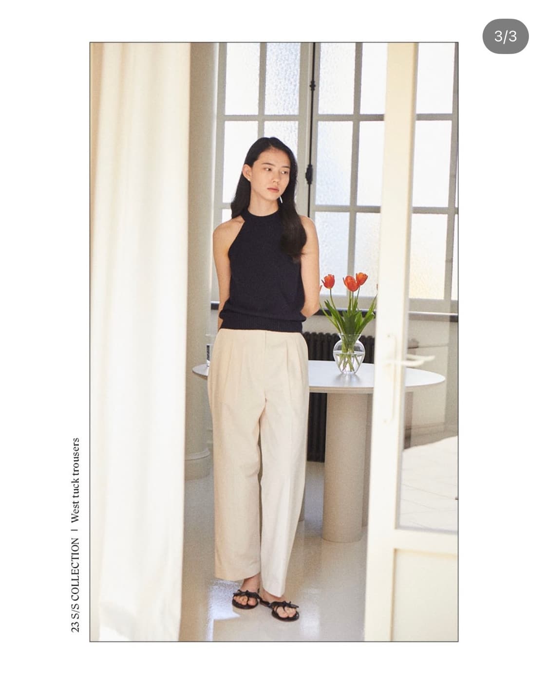 포유어아이즈온리 Cecil Ribbon Sandal 블랙 240사이즈 상품이미지1
