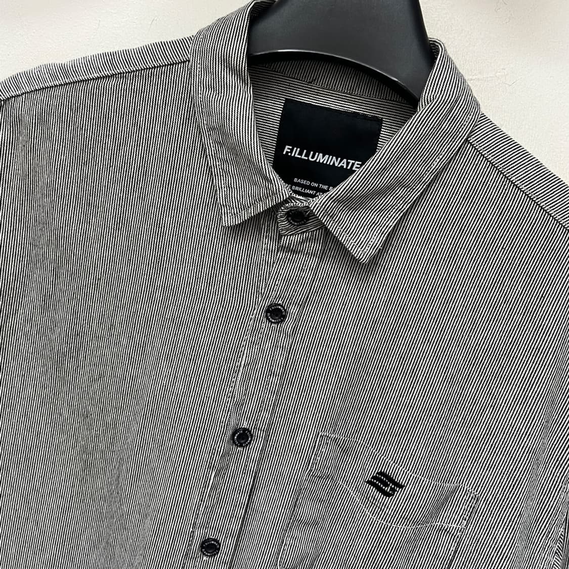 필루미네이트 스트라이프 옥스포드 셔츠 남방 L 상품이미지3