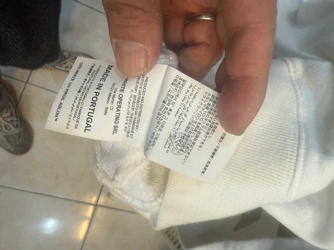 95 정품 오프화이트 태이핑 애로우 맨투맨 팝니다 상품이미지5