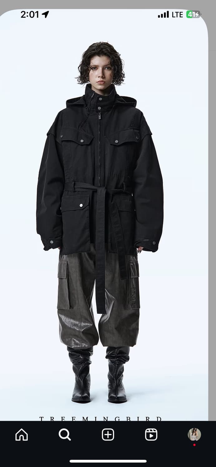 트리밍버드 유틸리티 필드 자켓 블랙 상품이미지1