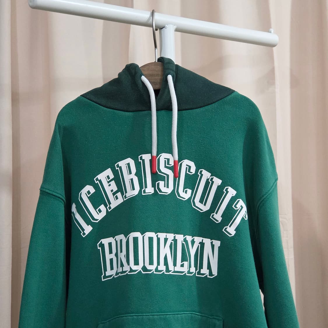 아이스비스킷 키즈 프린팅 후드티 그린 145 상품이미지2