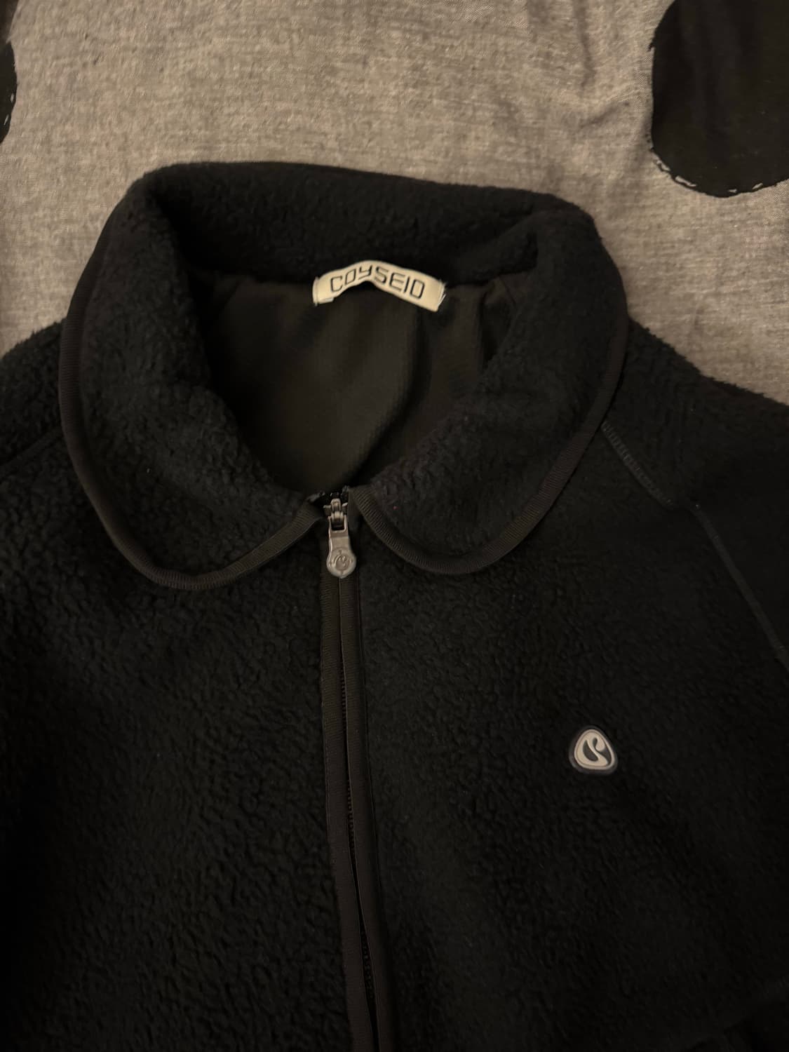 코이세이오 라운드 카라 플리스 자켓 블랙 상품이미지4