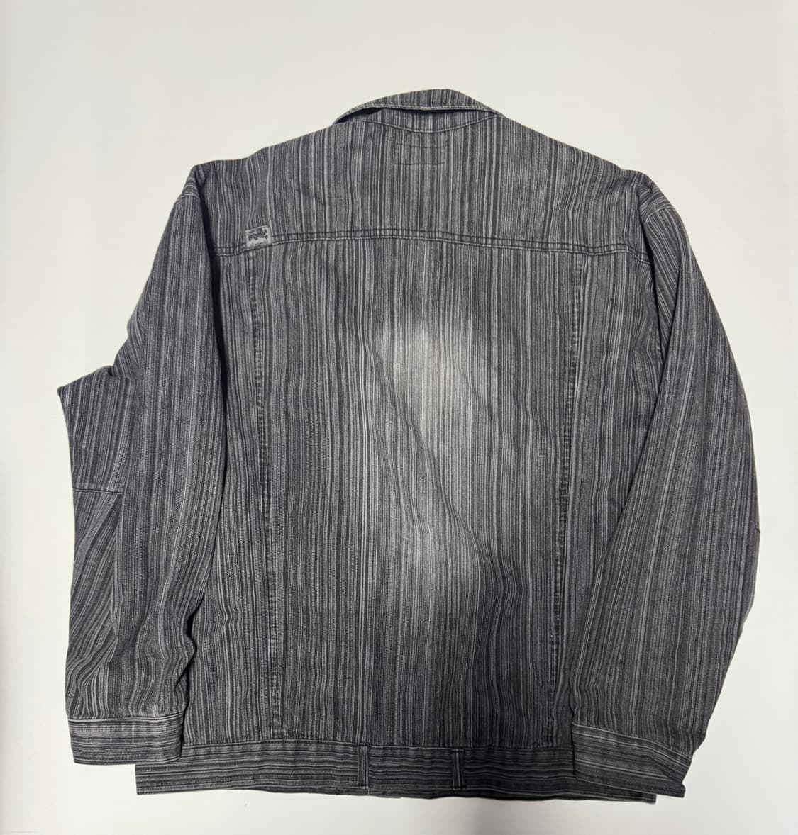 희귀!! 90s y2k 빈티지 godbody 스트라이프 데님 자켓 2XL 상품이미지2