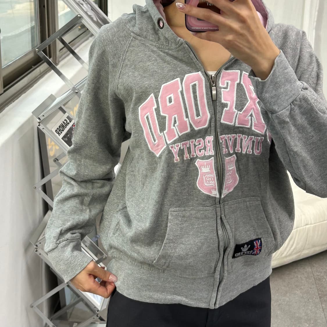 옥스퍼드 유니버시티 집업 후드 상품이미지5