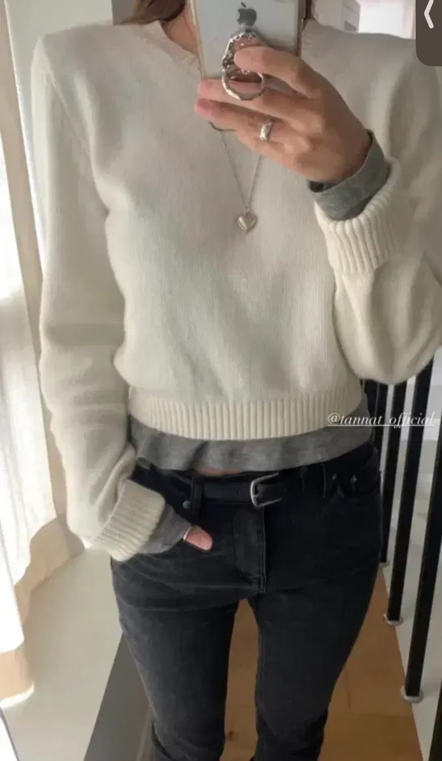 타낫 포레스트 크루 니트 올리브그레이 forest crew knit 상품이미지1